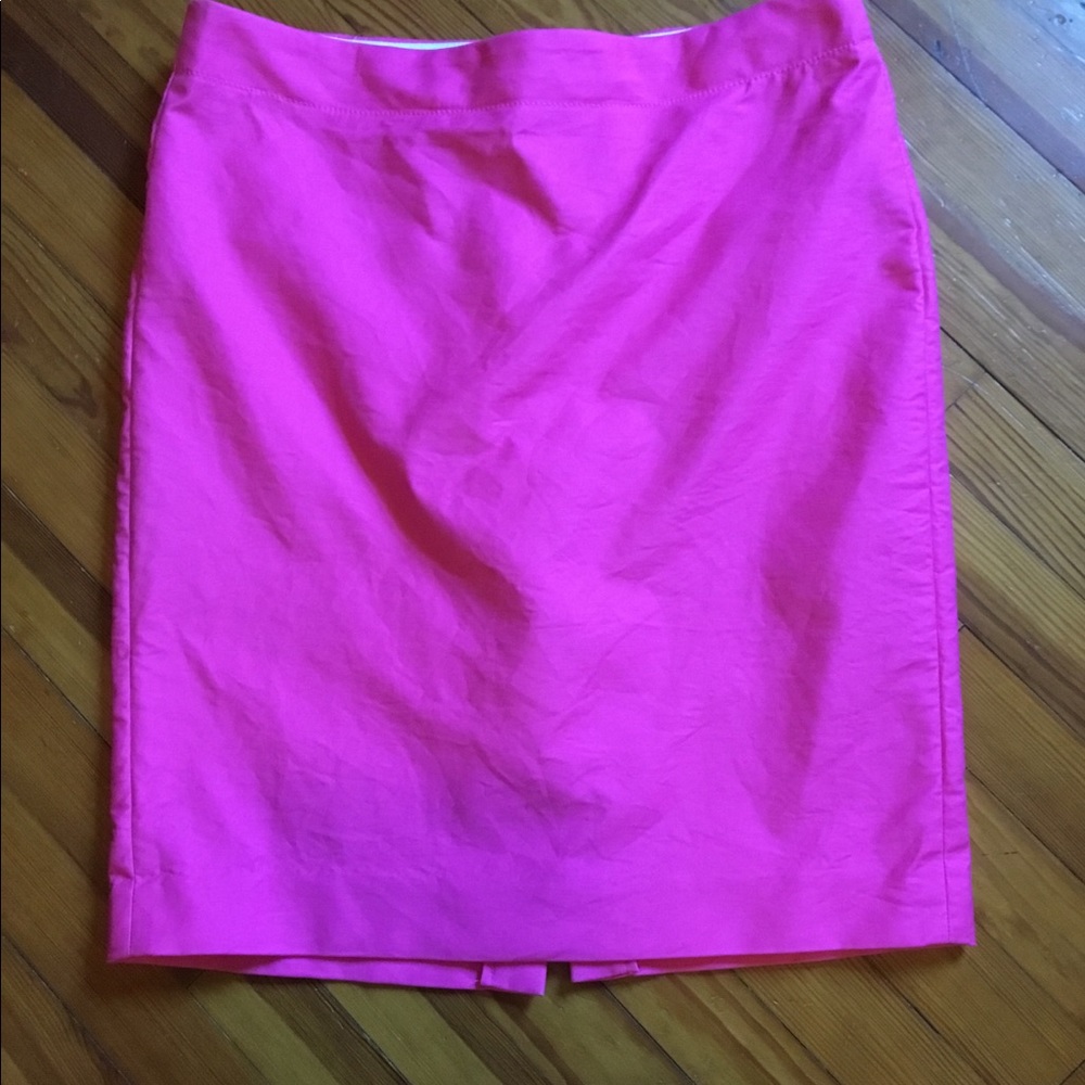 J.Crew Neon Pink No 2 Pencil Skirt Size 12